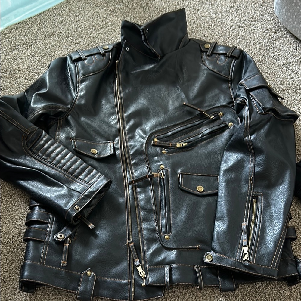 Men's Black Leather Jacket